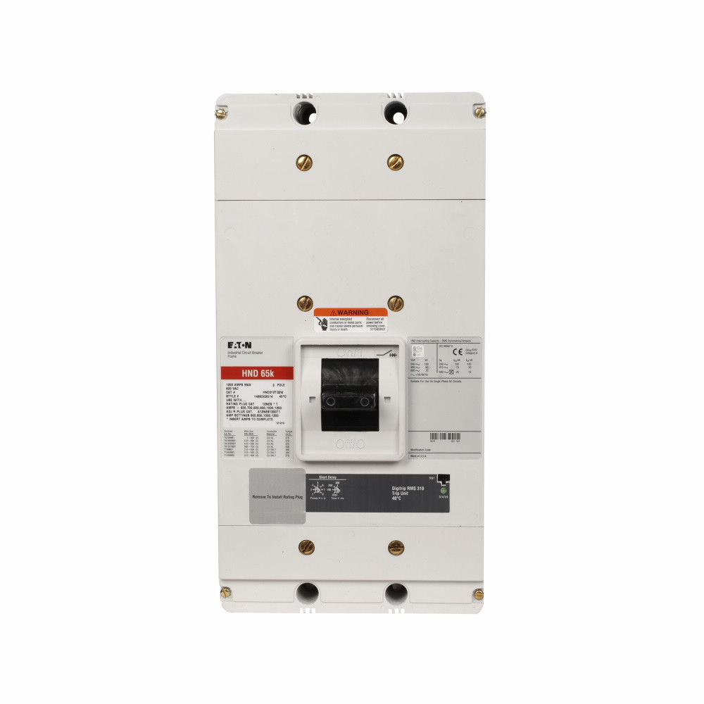 NDC312T107XW | Eaton NDC 3 POLE 1200A NEP 1050 LSIA BREAKER